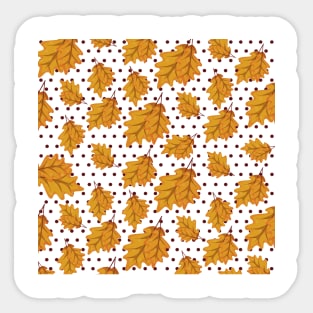 Fall Autumn Pattern Dot Sticker